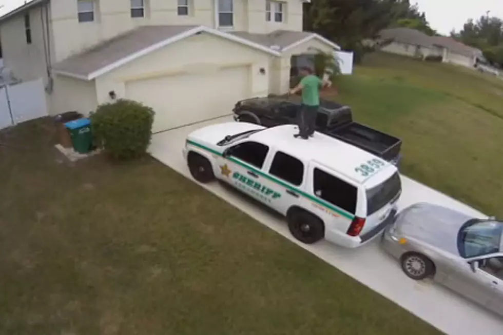 Man Dances on Police Car…To Fight Vampires?!